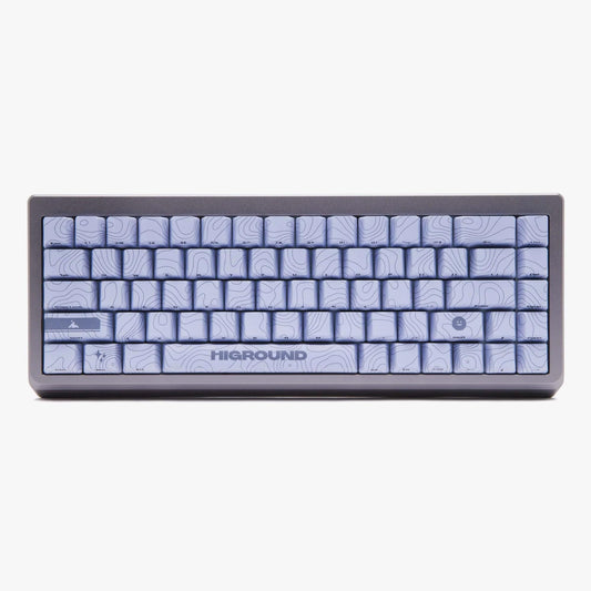 Higround Summit 2.0 Slate 65% Mechanical USB Wired Gaming Keyboard  Dreamland Linear Switches  Programable RGB  Hot-Swappable  Deep Thock Creamy Sounding PC Keyboard