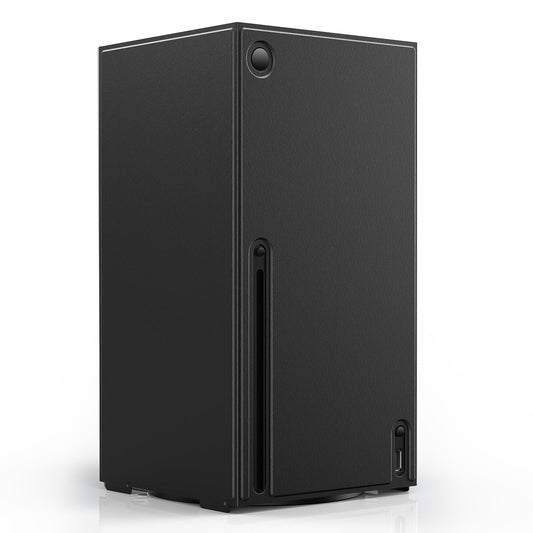 WOLIBEAR Magnetic Smart Wraps for Xbox Series X Console  Full Protection Protective Cover Case for Xbox Series X Accessories with Premium PU Leather and Soft Inner Lining (Black)
