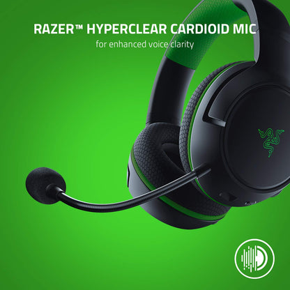 Razer Kaira Wireless Gaming Headset - Triforce Titanium 50mm Drivers, Cardioid Mic, Memory Foam Ear Cushions, Black, Model RZ04-03480100-R3