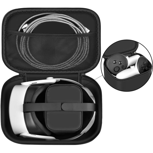 Cases Compatible with Meta for Quest 3/3S/2 VR Headset  Virtual Reality Headsets Storage Tpartyl Carrying Holders for fine design Strap for Touch Pro Controllers  Link Cable Battery Accessories (Bag Only)