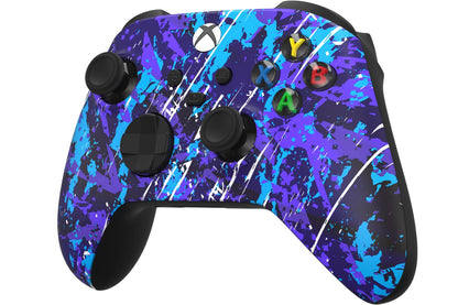 Custom Controllerzz Wireless Controller for Xbox Series X/S & One - Custom Soft Touch Feel - X/S Midnight Surge