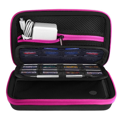 AUSTOR Case for Nintendo New 3DS XL - Nylon, Black + Rose Color