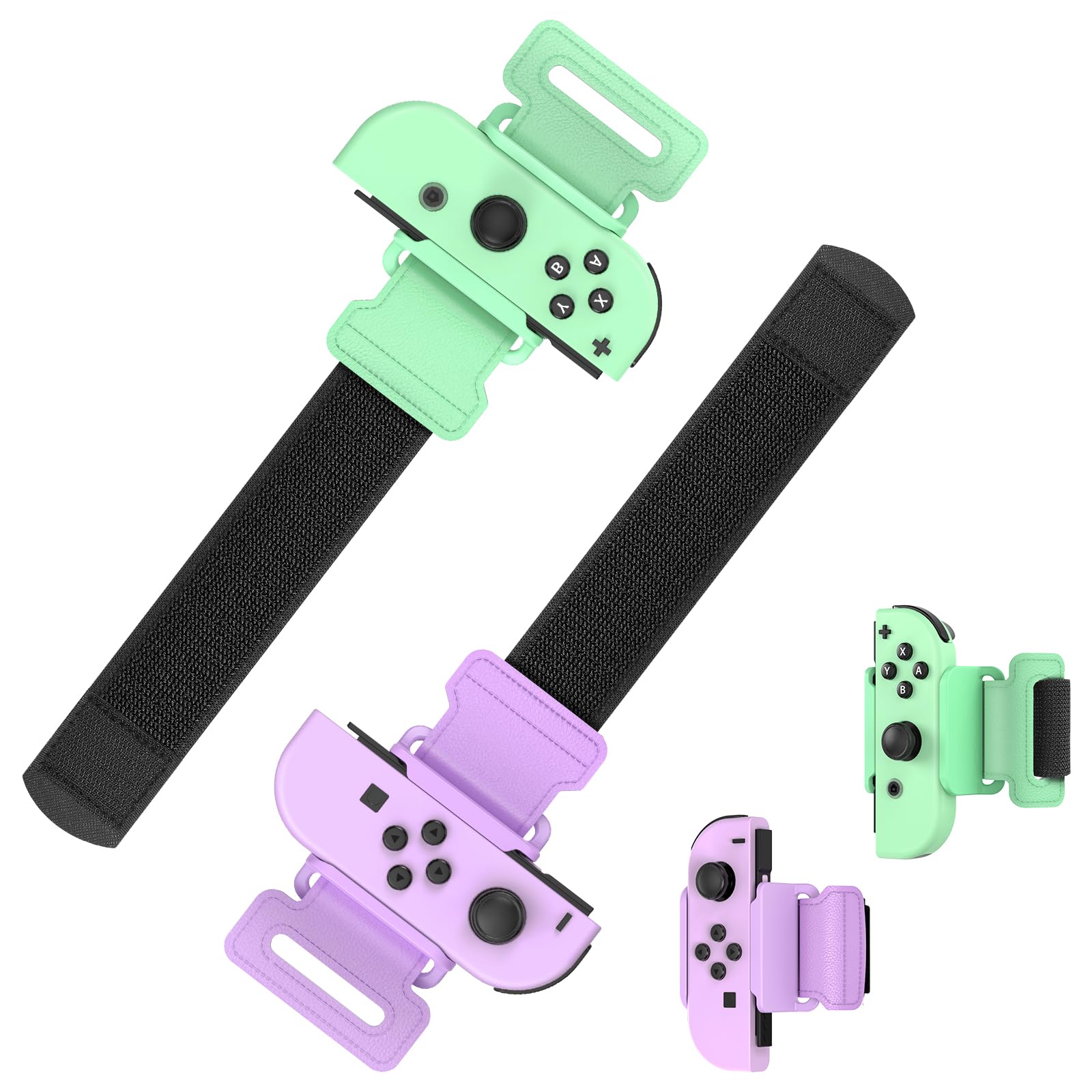 Auarte 2 Pack Wrist Band for Nintendo Switch Dance Games  Adjustable Wrist Strap for Just Dance 2026  2025  2024  2023  2022  2021 Unlimited & Zumba  Switch Accessories for Switch/OLED Joycon