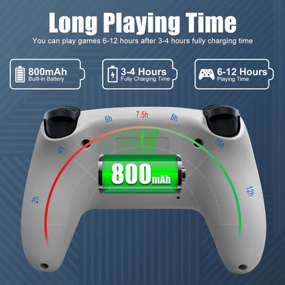 ADHJIE Wireless Controller - Grey Color, Ergonomic Design for Ultimate Gaming Experience
