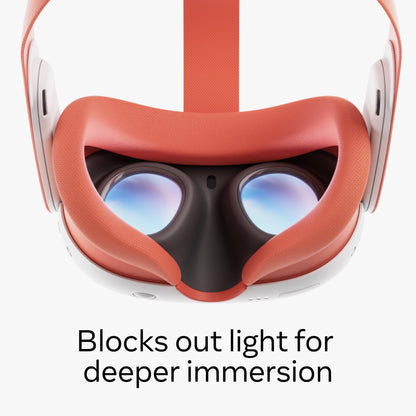 Meta Quest 3 Facial Interface & Head Strap - Blood Orange, Model 899-00629-01