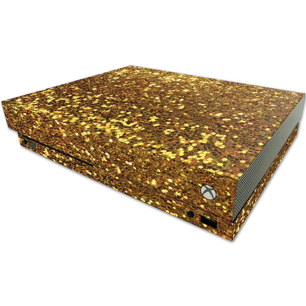 MIGHTY SKINS MightySkins Vinyl Decal Skin for Microsoft One X Console - Gold Dazzle, Easy Apply/Remove, Protective Cover