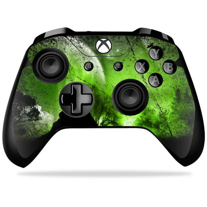 MIGHTY SKINS Xbox One X Controller Skin - Howling Wolf Vinyl Decal Wrap, Durable & Easy to Apply