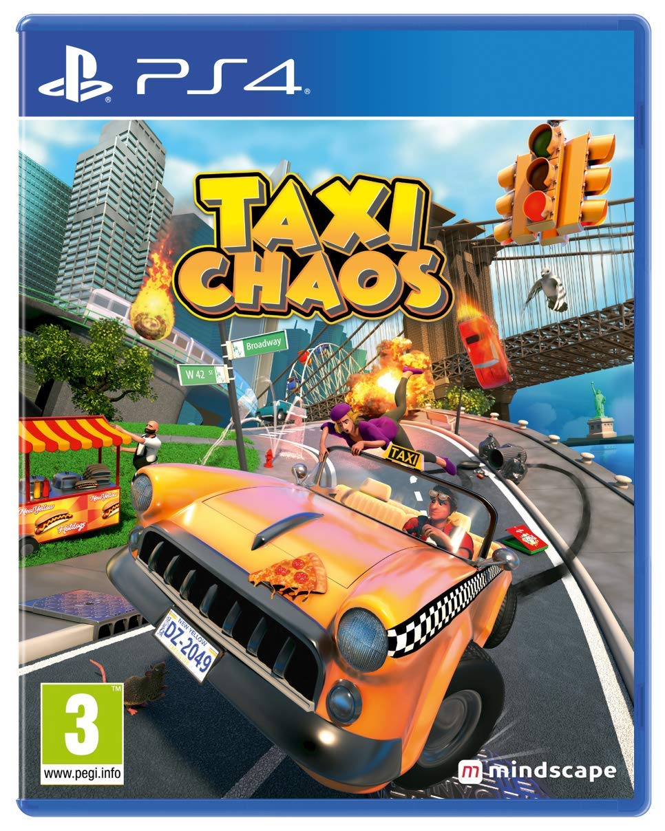 Tesura Games Taxi Chaos for PS4 - Model MINA11.UK.22ST - Engaging Taxi Driving Experience