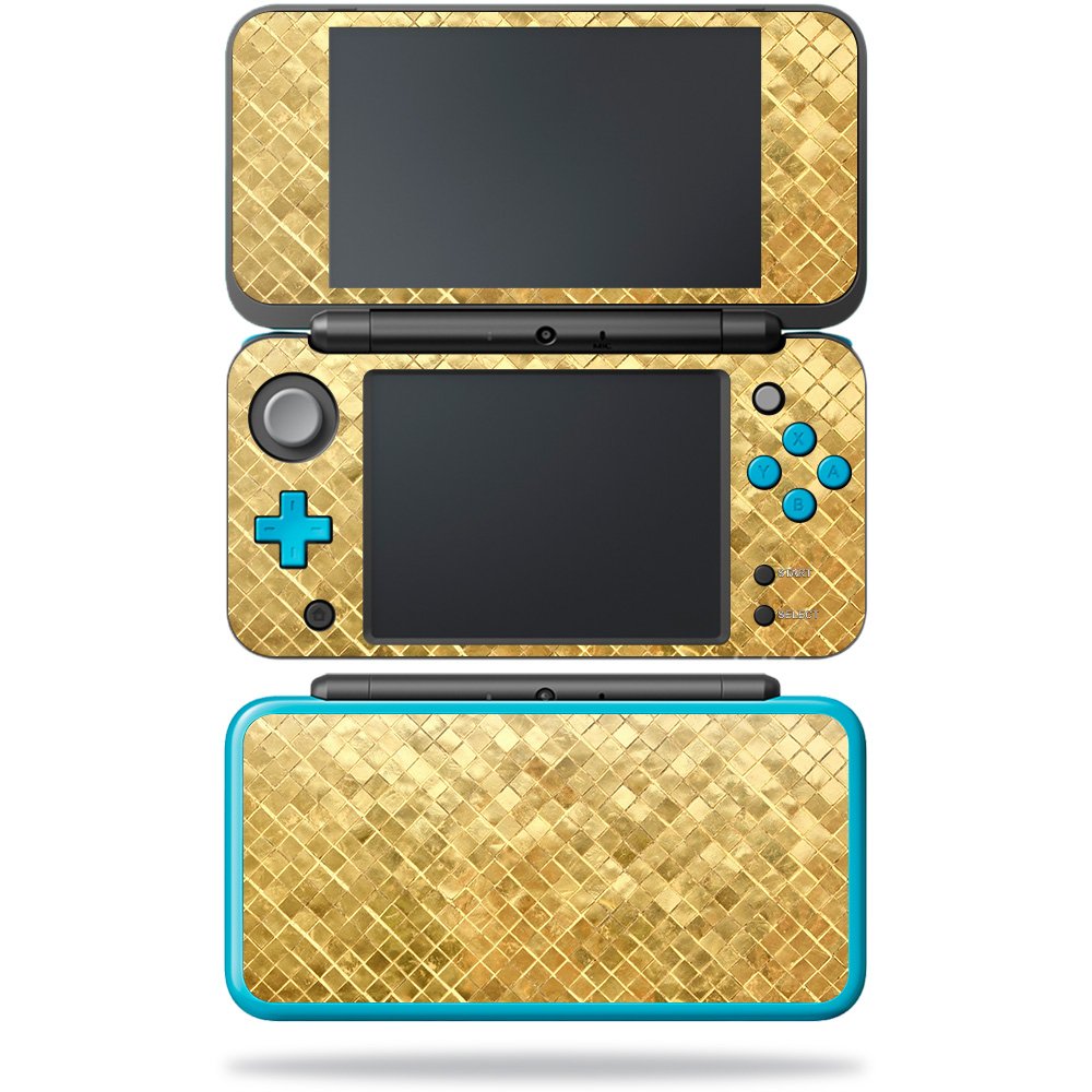 MIGHTY SKINS Nintendo New 2DS XL Skin - Gold Tiles Vinyl Decal Cover, Easy Apply/Remove, Durable Protection
