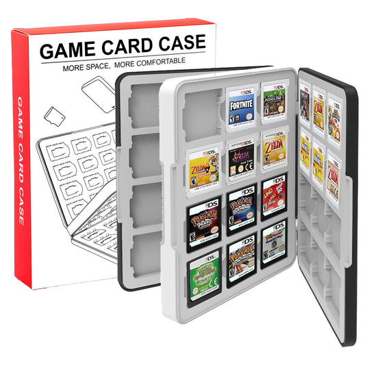QUBAMG 3DS Game Case 48 Slot DS Game Holder Compatible With Nintendo New 3ds / New 3ds Xl / 3ds / 3ds Xl / Dsi / Dsi Xl / Ds / New 2ds /New 2ds Xl / 2ds/ 2ds Xl Catridge Portable Storage Box Black