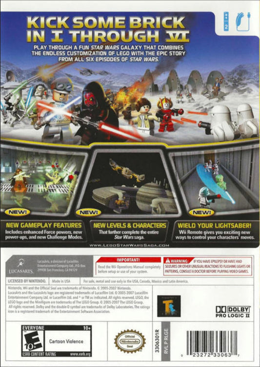 LucasArts Lego Star Wars: The Complete Saga - Nintendo Wii, One Size, One Color, Model 33063