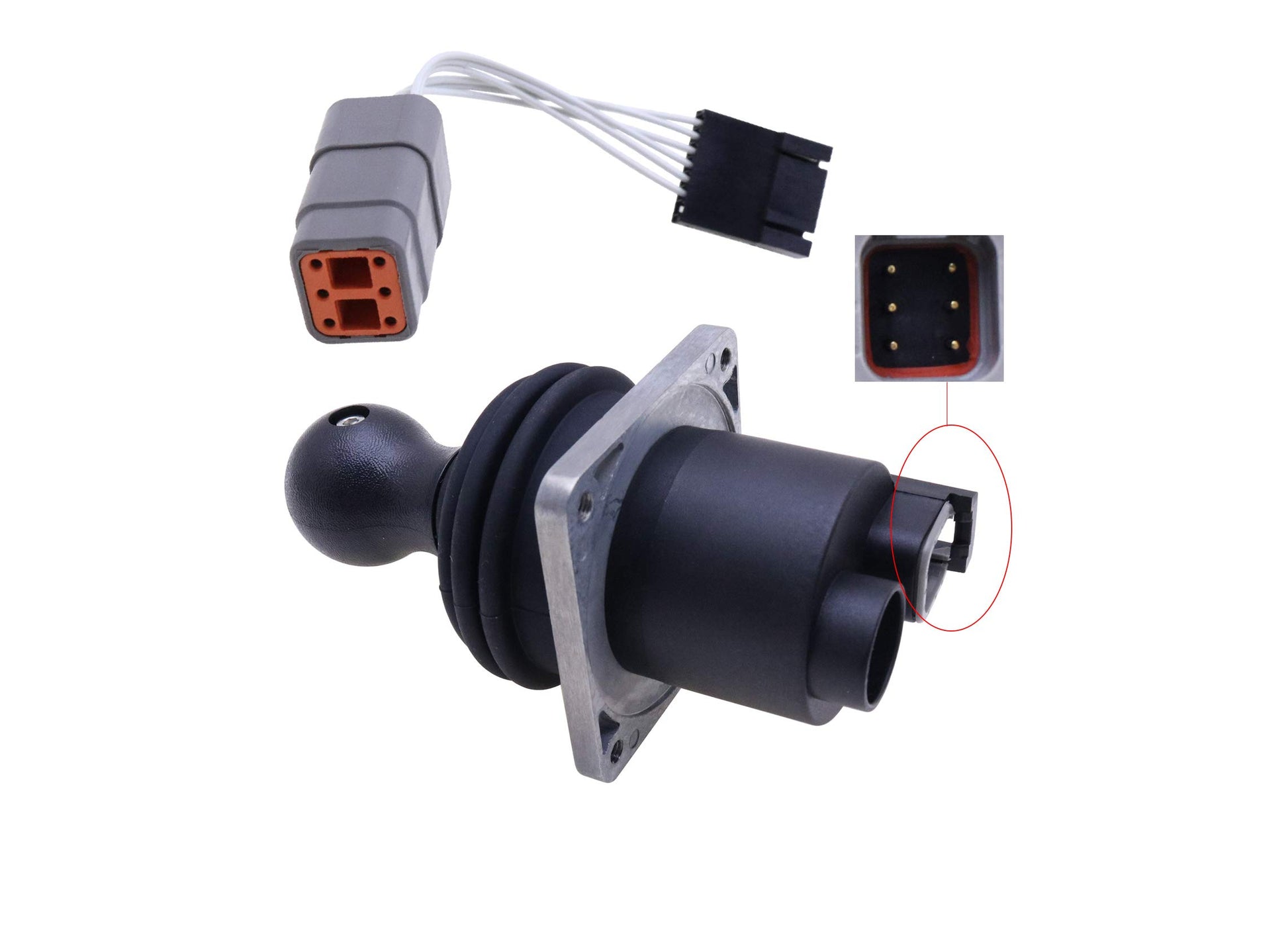 Jeenda Dual Axis Joystick Controller Assy 62390GT 101174 101174GT with Harness Adapter 119613GT Compatible with Genie S-45 S-60 S-65 S-80 S-85 S-100 S-120 Z-45/25J IC Z-51/30J Z-60/34