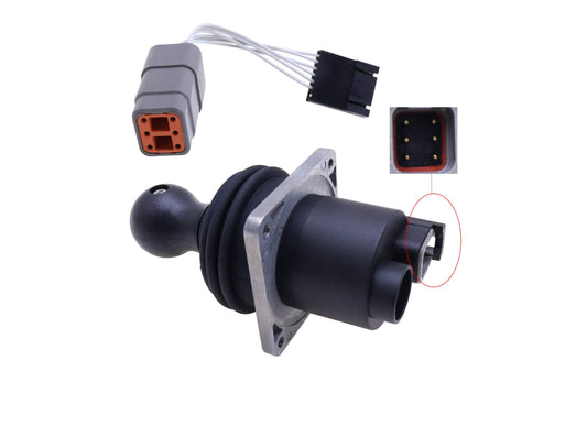 Jeenda Dual Axis Joystick Controller Assy 62390GT 101174 101174GT with Harness Adapter 119613GT Compatible with Genie S-45 S-60 S-65 S-80 S-85 S-100 S-120 Z-45/25J IC Z-51/30J Z-60/34