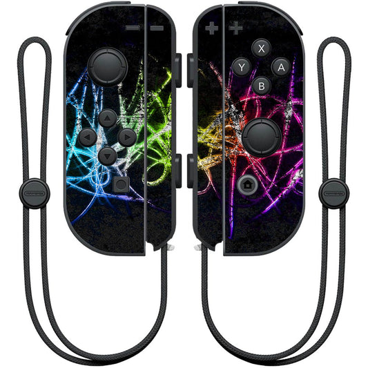 MightySkins Skin Compatible with Nintendo Joy-Con Controller wrap Cover Sticker Skins Neon