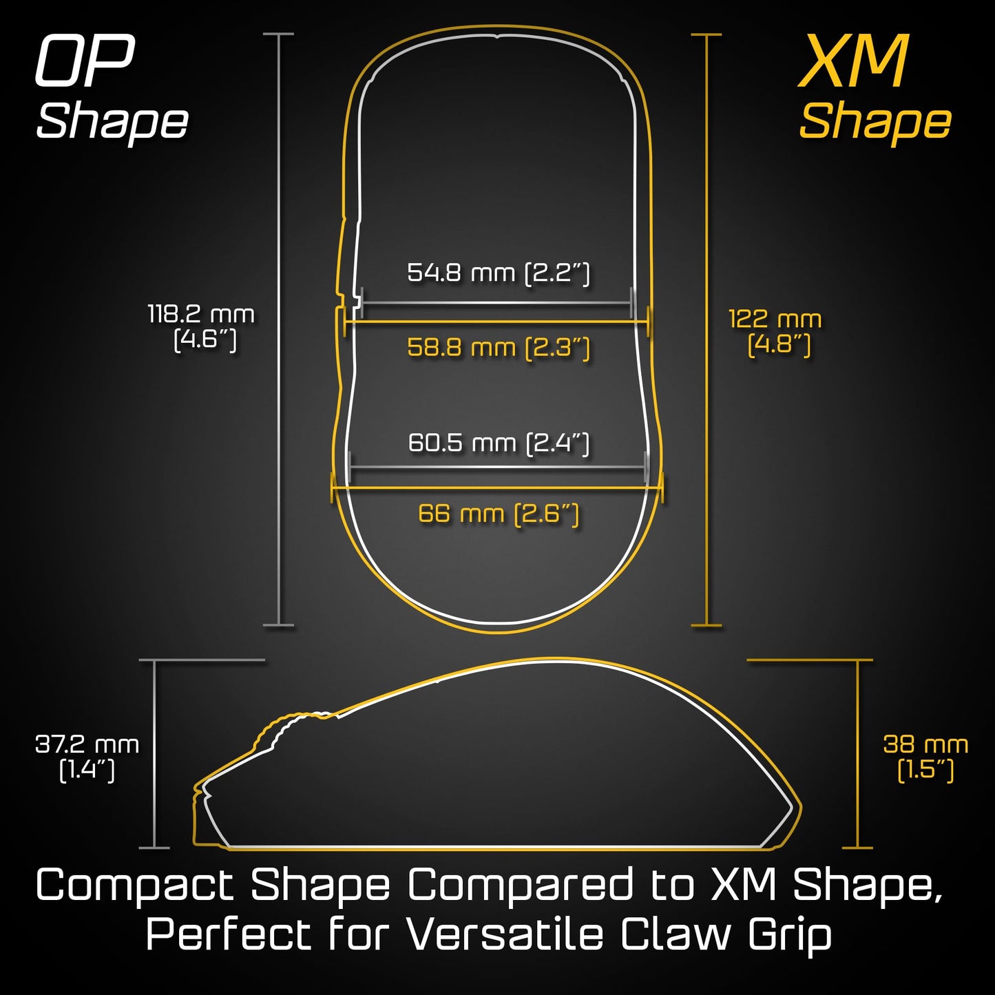 ENDGAME GEAR OP1we Wireless Gaming Mouse - Pixart PAW3370 Sensor, Claw Grip, Black, EGG-OP1WE-BLK, 2.1 oz, Mod