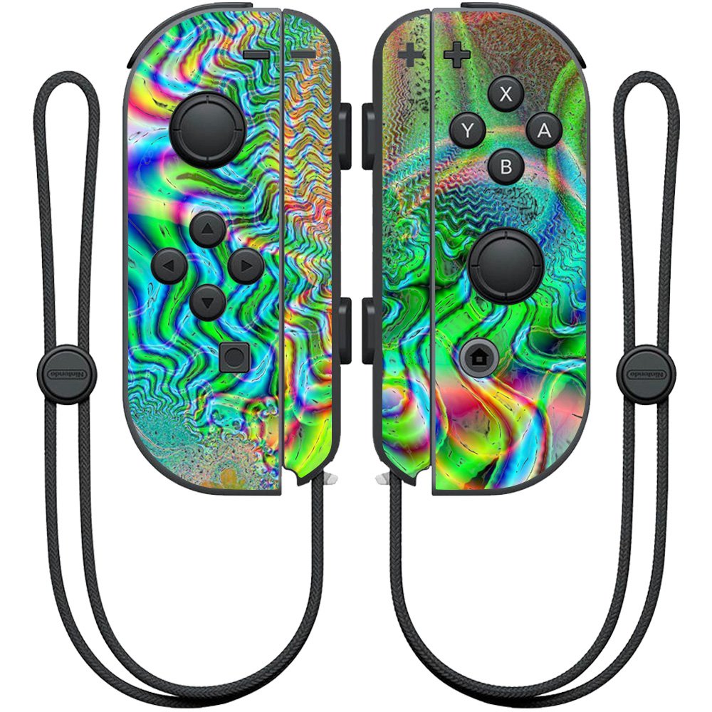 MIGHTY SKINS Nintendo Joy-Con Controller Skin - Psychedelic Wrap Cover Sticker, Model NIJOYCO-Psychedelic
