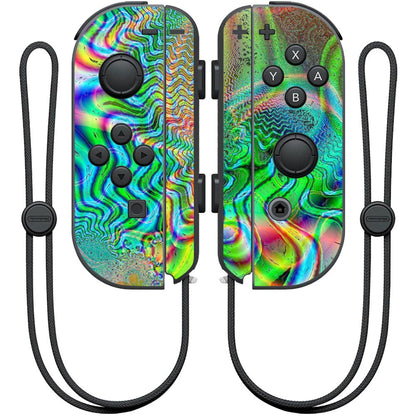 MIGHTY SKINS Nintendo Joy-Con Controller Skin - Psychedelic Wrap Cover Sticker, Model NIJOYCO-Psychedelic