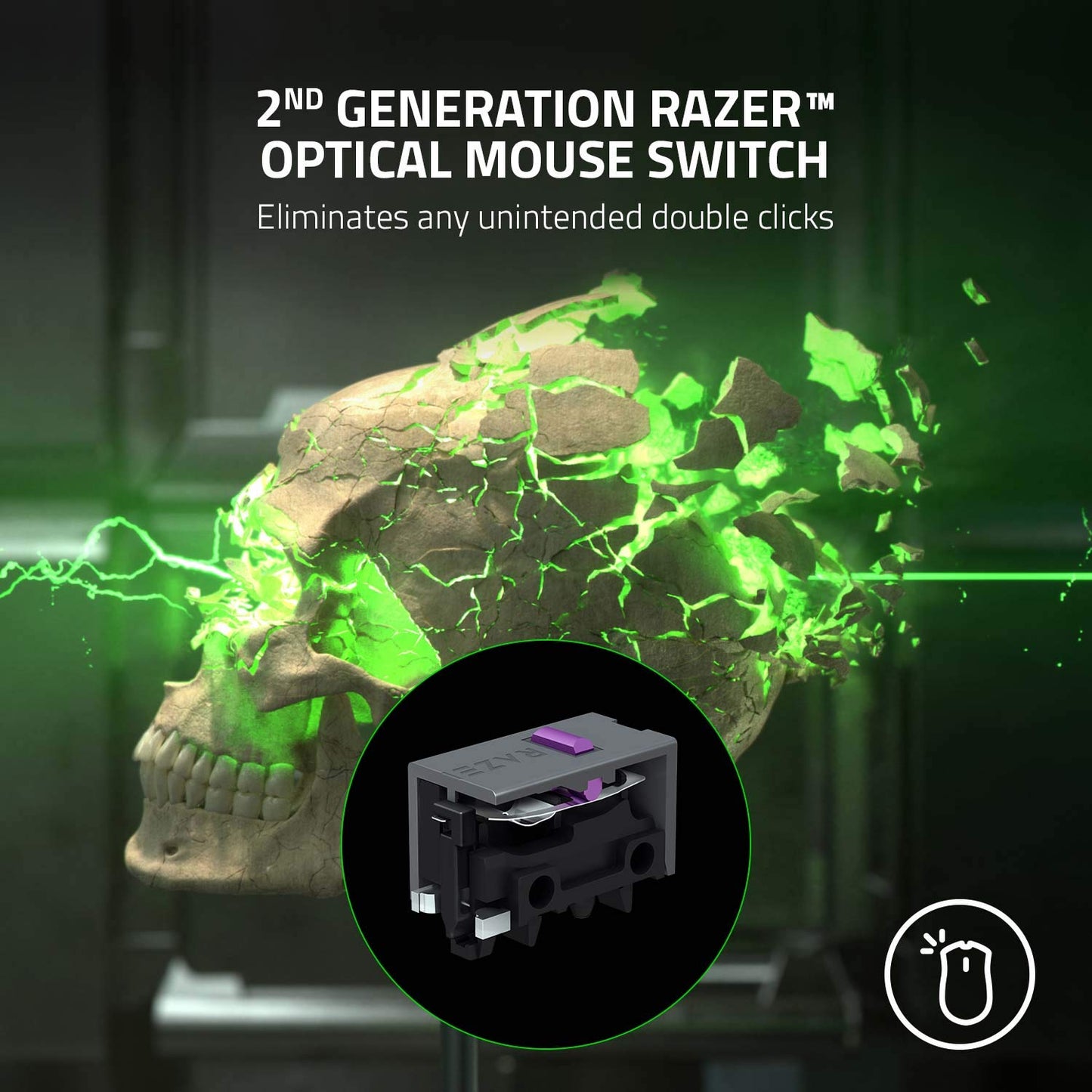 Razer DeathAdder V2 Pro Wireless Gaming Mouse - 20K DPI, 8 Programmable Buttons, Chroma RGB, Black, Model RZ01-03350100-R3U1