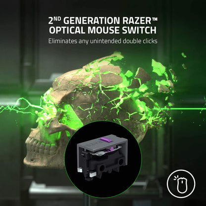 Razer DeathAdder V2 Pro Wireless Gaming Mouse - 20K DPI, 8 Programmable Buttons, Chroma RGB, Black, Model RZ01-03350100-R3U1