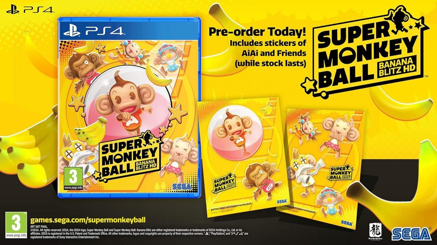 Focus Home Interactive Super Monkey Ball Banana Blitz HD for PS4 - Model ATLA17.UK.22ST