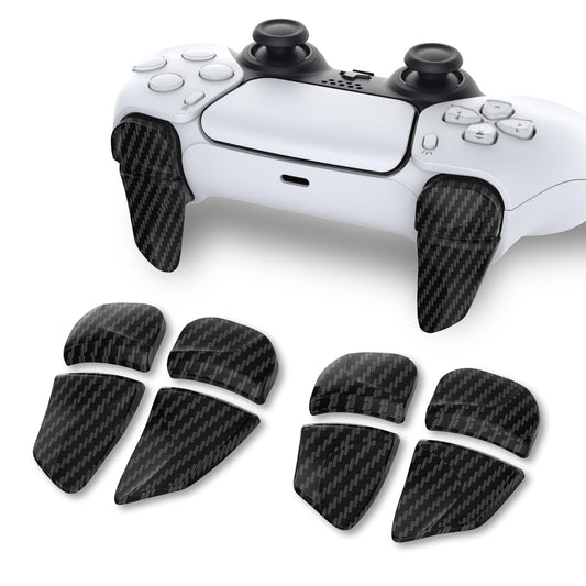 PlayVital cutting tool 2 Pairs Shoulder Buttons Extension control buttons for ps5 Controller  Game Improvement Adjusters for PS Portal Remote Player  Bumper control button Extenders for ps5 Edge - Graphite Carbon Fiber