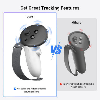 PRISMXR Controller Grips for Meta Quest 3S/3 - Model P1511, Enhanced Comfort, Ergonomic Design