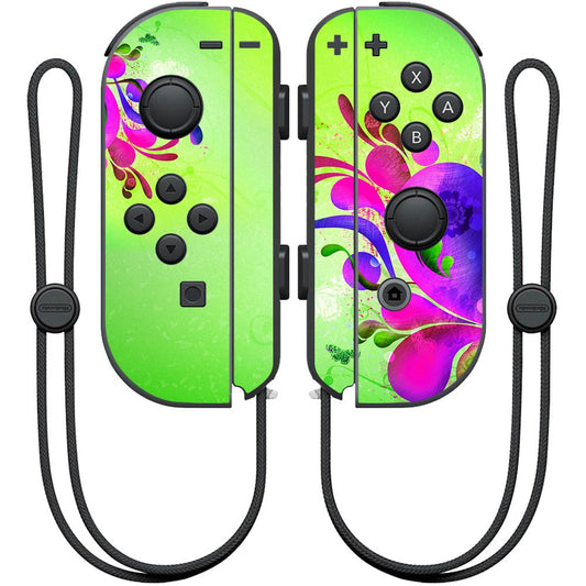 MightySkins Skin Compatible with Nintendo Joy-Con Controller wrap Cover Sticker Skins Pastel Flourishes