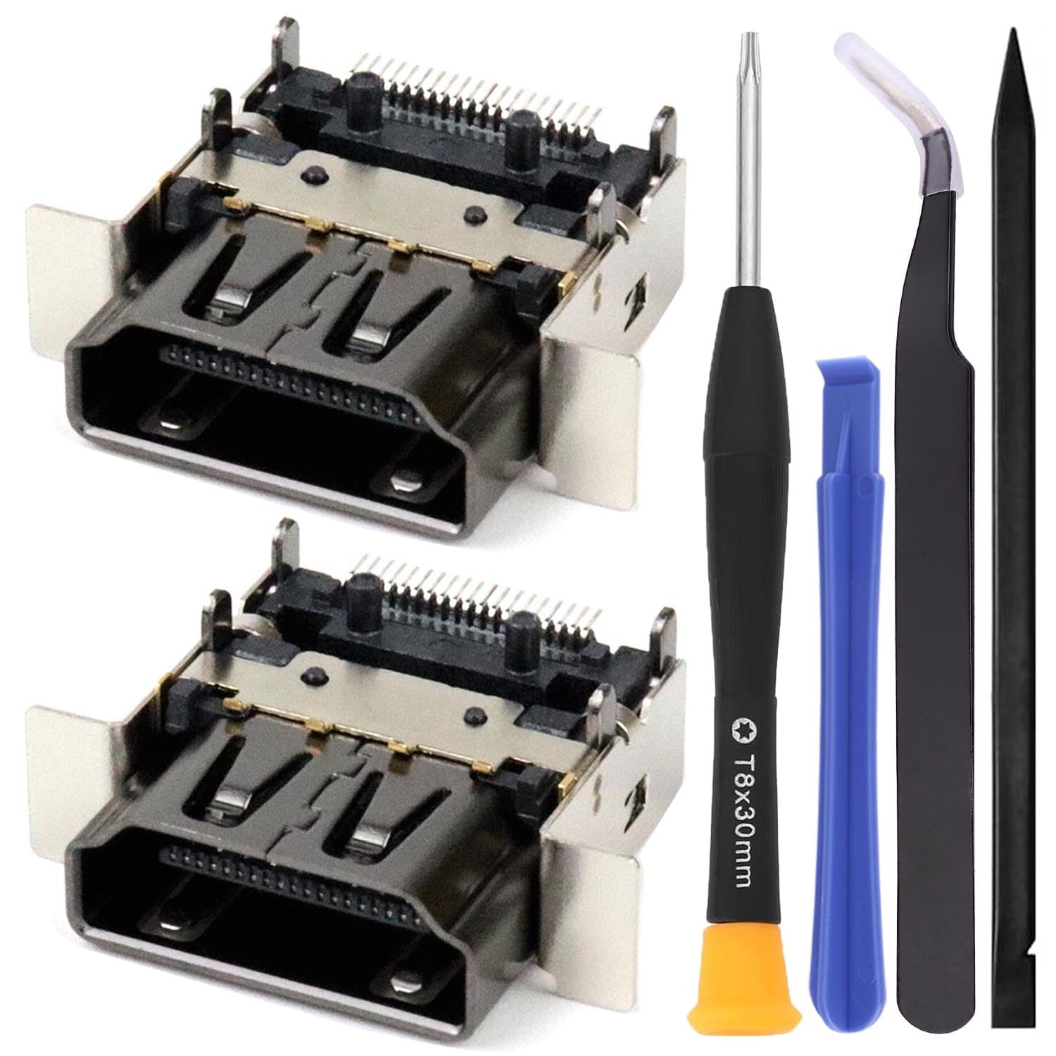 Ikpek 2 Pack Replacement HDMI Port for Xbox Series X Display Socket Jack Connector Replacement for XSX Console  Original OEM Quality with Tools M1087810
