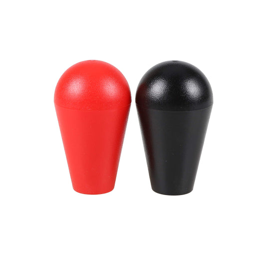 Avisiri 2X Arcade Joysticks Oval Balltop  Arcade Ellipse Topball Handle use for 2 Player Arcade Joystick DIY Kit Sanwa Joystick MAME Jamma Part (Red & Black)