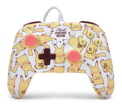 PowerA Enhanced Wired Controller for Nintendo Switch - Pikachu Blush Model, Colorful Design