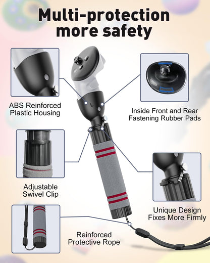 TanReginal VR Handle Accessories for Meta Quest 3 - Dual Extension Sticks for Enhanced Gaming Experience in Beat Saber and More