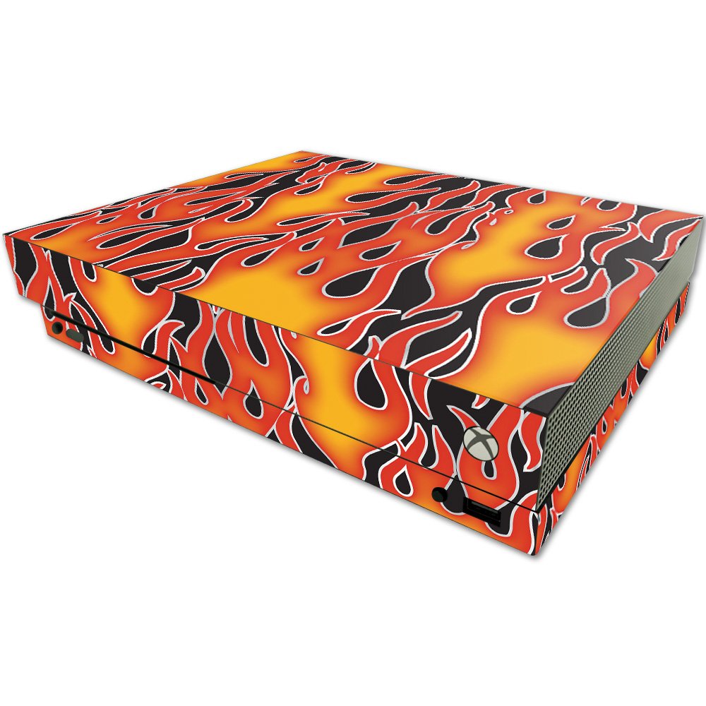 MIGHTY SKINS MightySkins Skin for Microsoft One X Console - Hot Flames Vinyl Decal Wrap, Durable and Easy to Apply