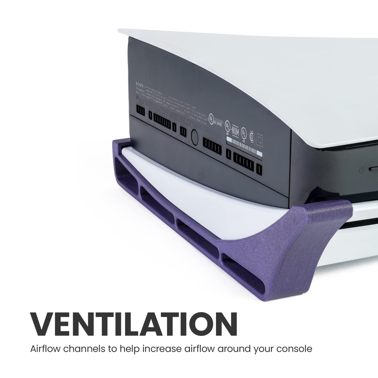 Glistco Skates - Horizontal Stand for PS5 Disc Edition - Galaxy Purple