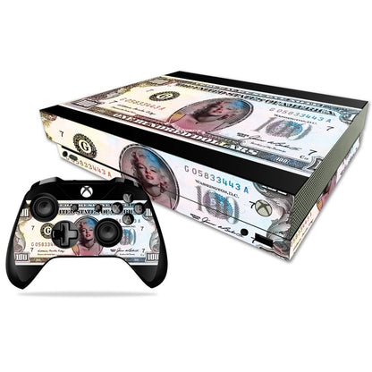 MIGHTY SKINS Xbox One X Skin - Monroe Currency Vinyl Decal Wrap, Durable & Protective, Easy to Apply - Model MIXBONXCMB