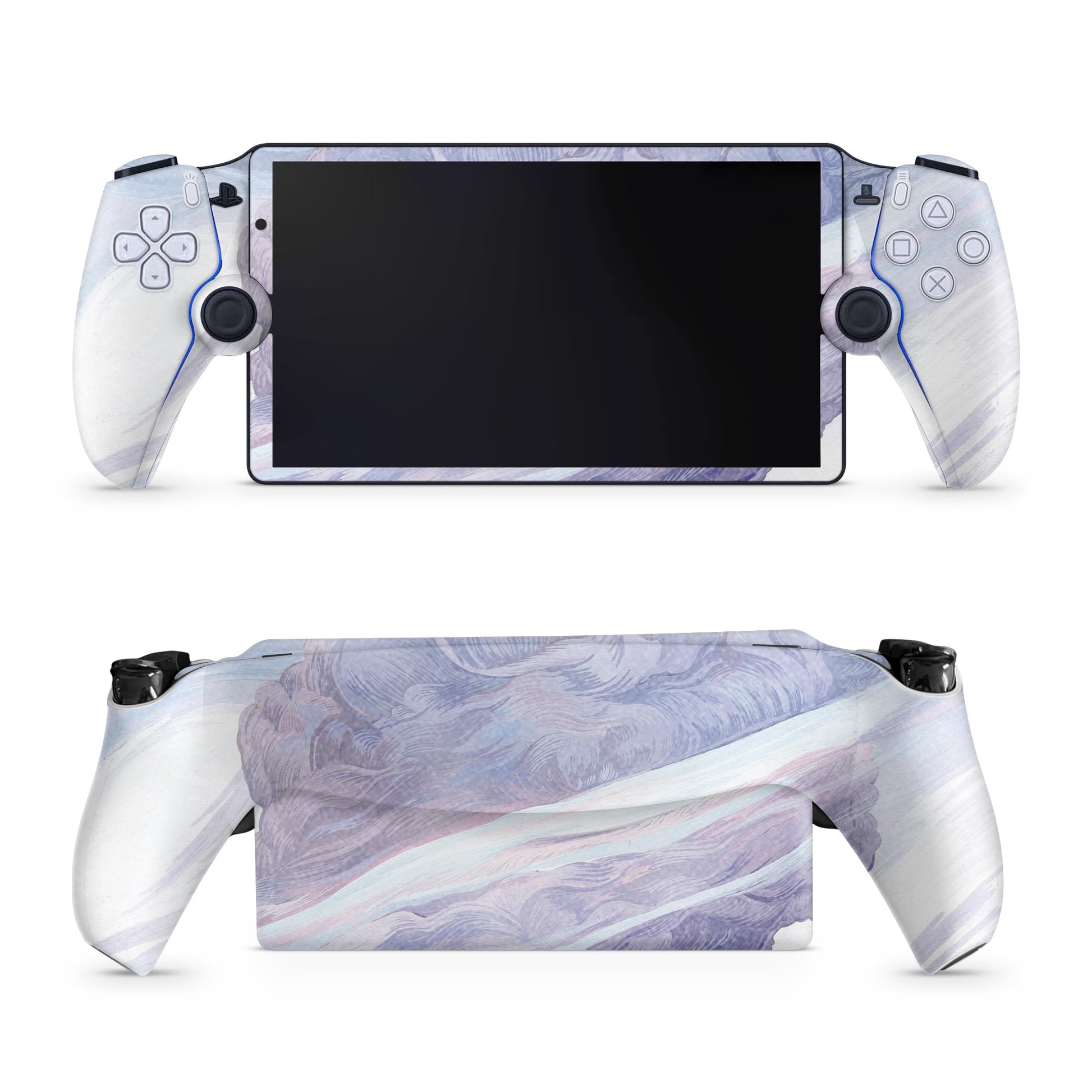 Glossy Glitter Gaming Skin Compatible with PS5 Portal Remote Player - Whirlwind - fine 3M Vinyl Protective Wrap Decal Cover - Easy to Apply | Crafted in The USA by MightySkins