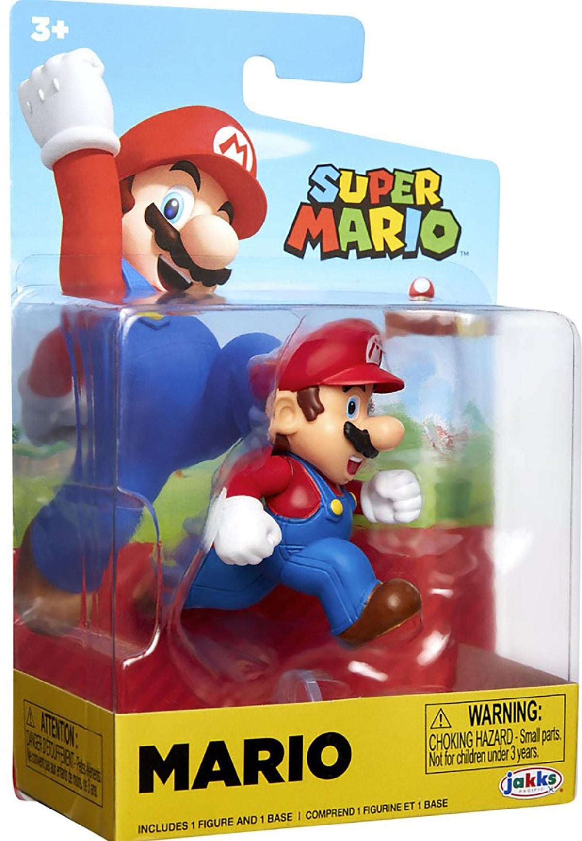 JAKKS Pacific Super Mario 2.5 Figure - Red, Polyvinyl Chloride, Model 78927, One Size