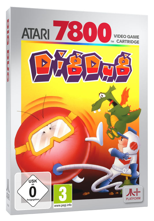 DIG DUG (compatible with Atari 2600+  Atari 7800+ and Atari 7800 video game systems)