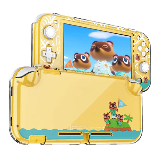 DLseego Protective Case for Nintendo Switch Lite - Hard PC Clear Anti-Shock Cover, Green, Animal Crossing Design
