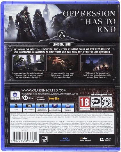 Ubisoft Assassin's Creed Syndicate PS4 Game - Model 300076822
