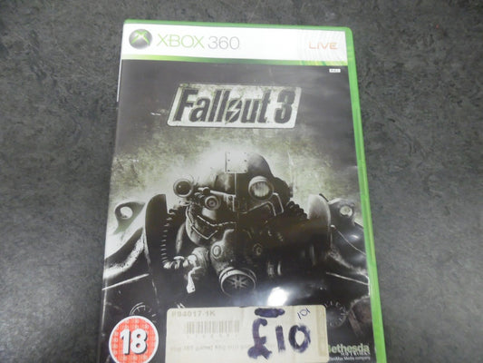 Bethesda XBOX 360 Fallout 3 (2008) - Classic Action RPG Game, Engaging Open World Adventure