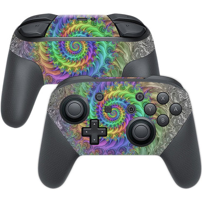 MIGHTY SKINS Nintendo Switch Pro Controller Skin - Tripping, Durable Vinyl Decal Wrap, Easy Apply & Remove, Model NISWPCOI-Tripping