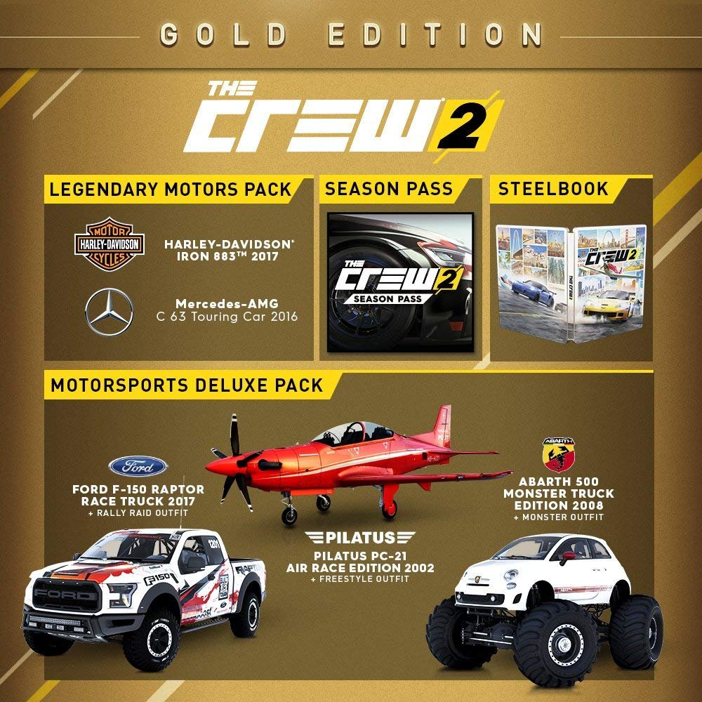 Ubisoft The Crew 2 Gold Edition - PlayStation 4, Model UBP30522118, Ultimate Racing Experience