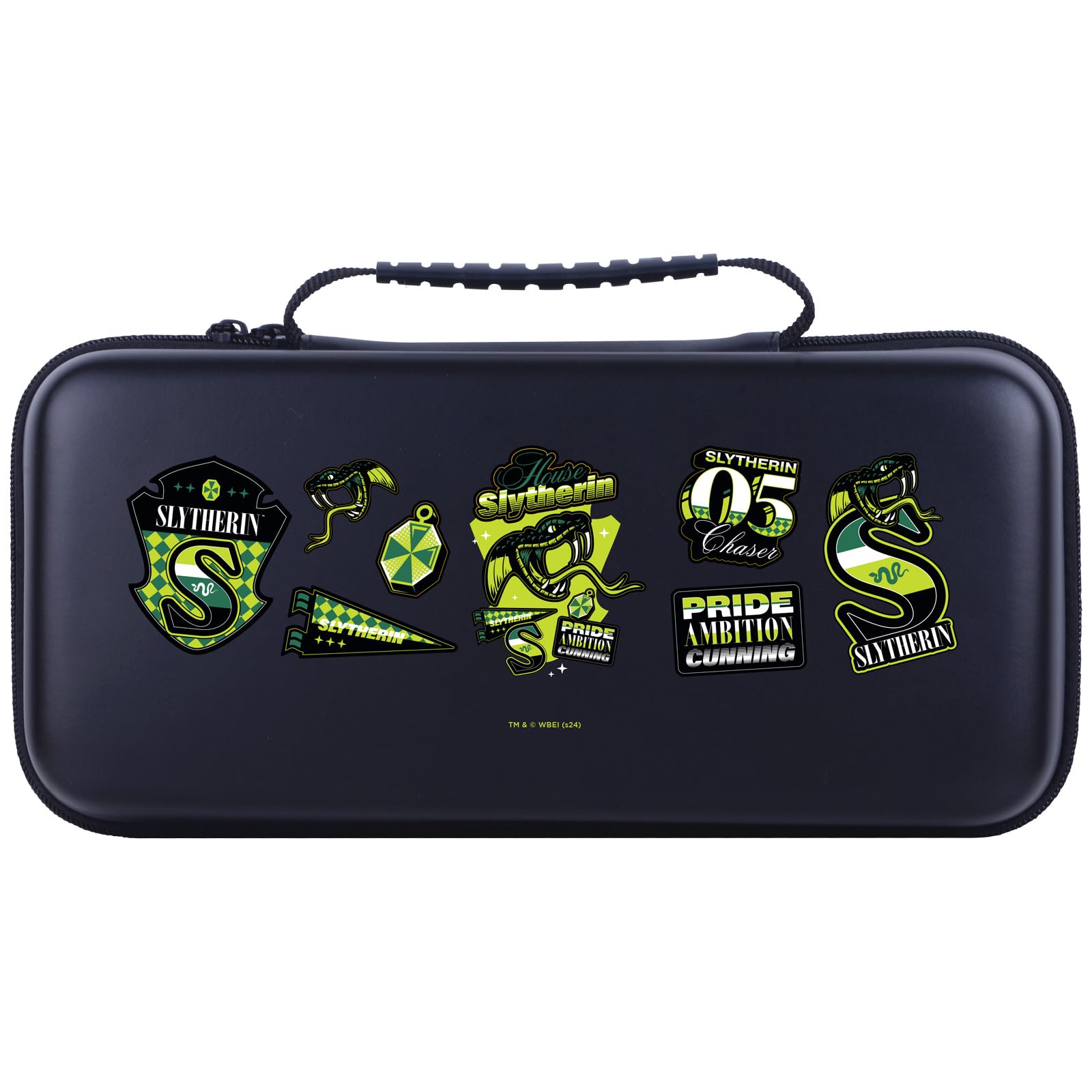 Head Case Designs Officially Licensed Harry Potter Slytherin Patterns Badges And Characters Hard Storage Travel Carry Case Compatible With Legion Go