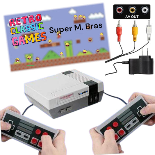 Retro Game Console, GAMENEXT Classic Mini Video Game Consoles Built-in with 620 Games Dual Players Mode Console with 2 Controlle