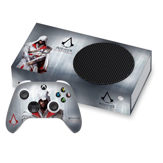Head Case Designs Officially Licensed Assassin s Creed Master Assassin Ezio Auditore Brotherhood Graphics Vinyl Sticker Gaming Skin Decal Compatible With Xbox Series S Console and Controller Bundle