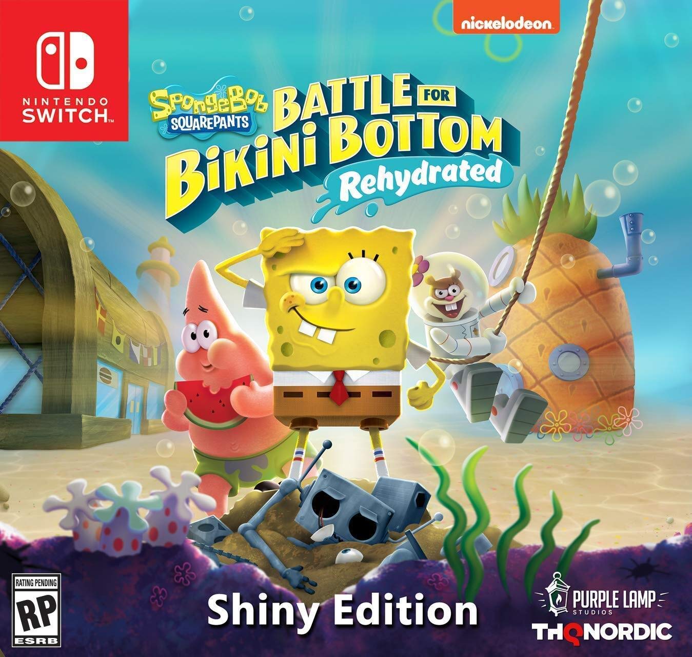 THQ Nordic Spongebob Squarepants: Battle for Bikini Bottom Rehydrated - Shiny Edition - Nintendo Switch - Model 22509