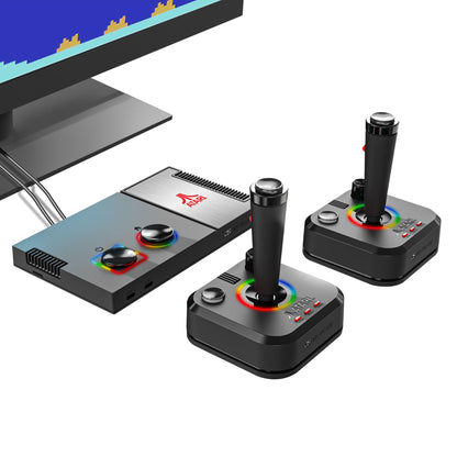 My Arcade Atari Game Station Pro - Video Game Console with 200+ Games, Wireless Joysticks, Large Black, Model DGUNL-7012