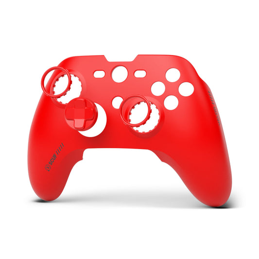 SCUF Valor PRO Controller Removeable Faceplate Cover Kit - Magnetic Attachment, Anti-Friction Rings - Red