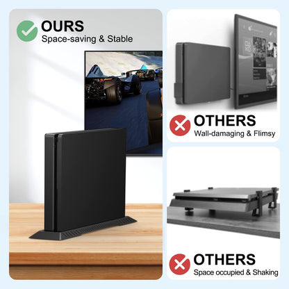 Younik P4 Slim Vertical Stand with Cooling Vents & Non-Slip Feet, Model YS-019, Black