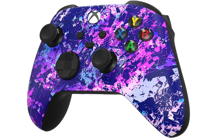 Custom Controllerzz Wireless Controller for Xbox Series X/S - Soft Touch Feel - X/S Purple Chaos